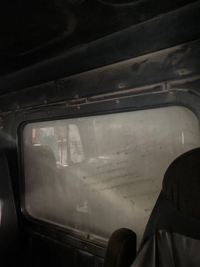 Picture of (Used) 1997 Freightliner FLD112, BACK WINDOW,
Material: Glass,
Color: clear,
Condition: No cracks, no chips,
 
