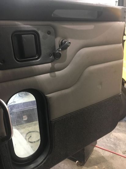 Picture of Used 2005 Peterbilt 330, interior door panel, Passenger side, vinyl, gray,
