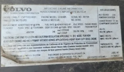 Picture of (Used) 2012 Volvo D13H405, ENGINE ASSEMBLY