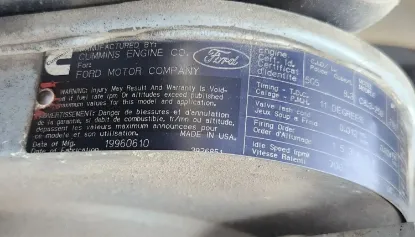 Picture of (Used) 1996 Cummins ISC MECHANICAL PUMP ENGINE ASSEMBLY