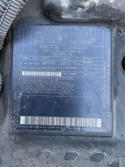 Picture of (Used) 2009 International GDT201S, ENGINE ASSEMBLY