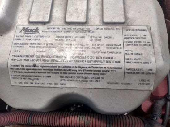 Picture of (Used) 2012 Mack MP7