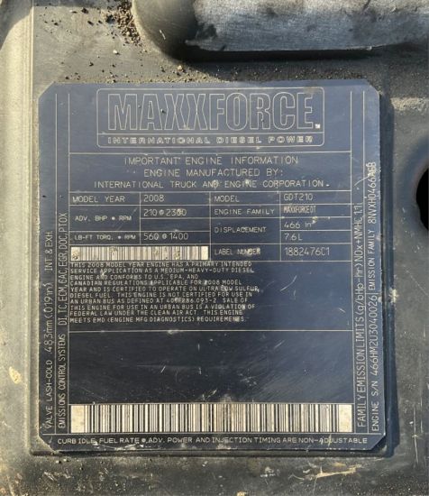 Picture of (Used) 2008 INTERNATIONAL MAXXFORCE DT