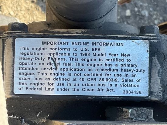 Picture of (Used) 1998 Cummins B5.9, ENGINE ASSEMBLY