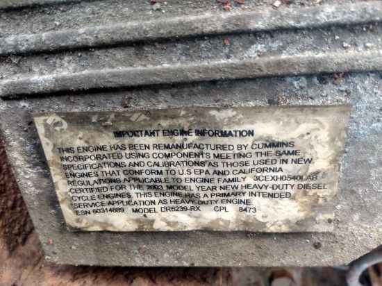 Picture of (Used) 2003 Cummins ISL, ENGINE ASSEMBLY