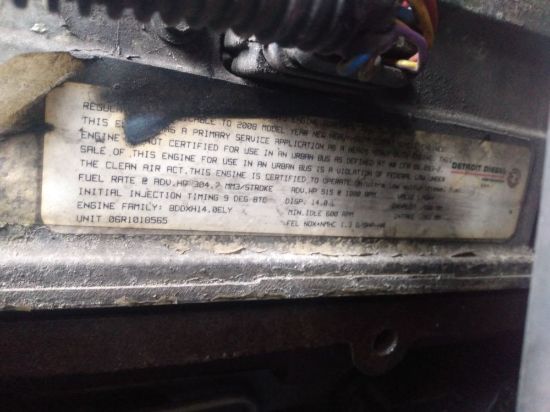 Picture of (Used) 2008 Detroit Series 60, ENGINE ASSEMBLY