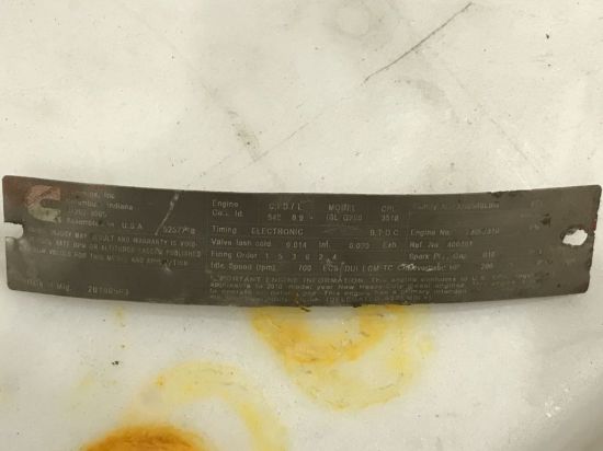 Picture of (USED) 2010 Cummins ISL CNG Complete Engine Assembly.
S/N