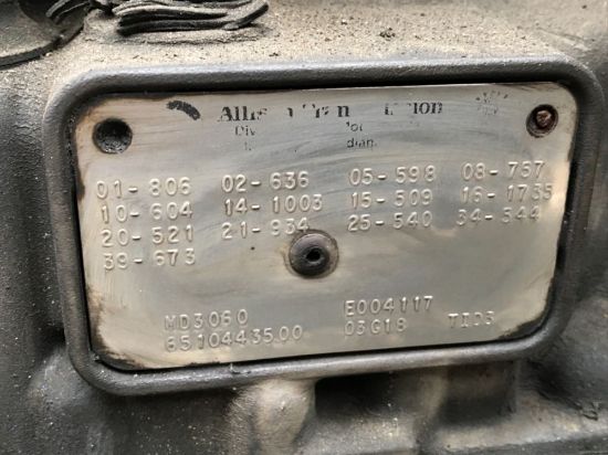 Picture of (USED) 2003 Allison (AT) HD3060, TRANSMISSON.
S/N