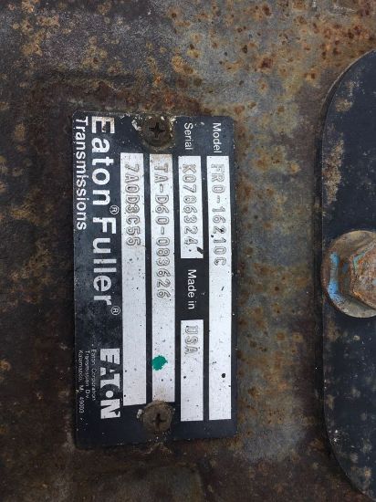 Picture of (USED) MT EATON FRO16210C Transmission assembly.
Serial # K0786324
Truck: 
Engine: 
To find out more about this Transmission give us a call. 
