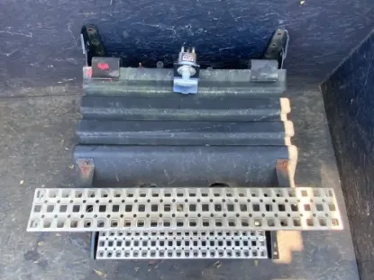 Picture of (Used) 2018 Volvo VNL, BATTERY BOX, 
Side: Driver Side,
Color: Black,
Capacity: 4 batteries,
Material: Steel with plastic cover 
Dimensions: L=30.5”, W=15”,
Reference images for condition 
 


