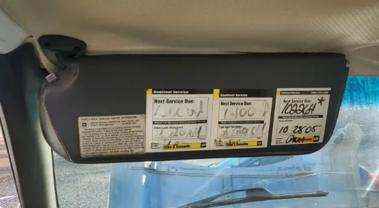 Picture of (Used) 1999 Chevrolet C7500, SUN VISOR