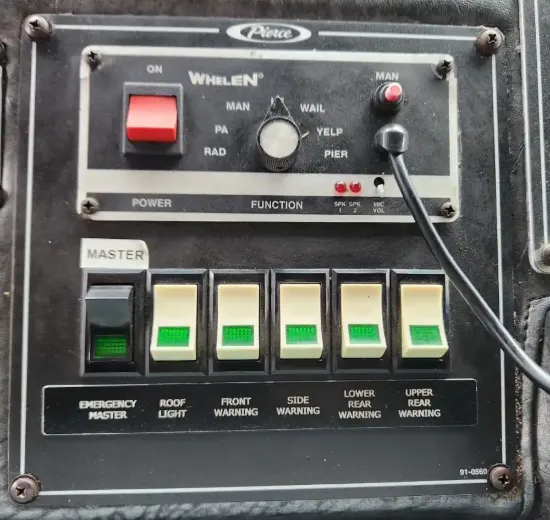 Picture of (Used) 2008 Pierce Saber, MISCELLANEOUS DASH SWITCHES