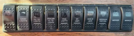 Picture of (Used) 2005 Western Star 4900EX, MISCELLANEOUS DASH SWITCHES