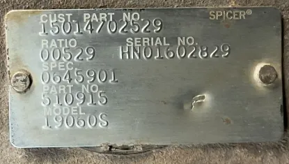 Picture of (Used) 2005 GMC C6500, COMPLETE REAR DIFFERENTIAL