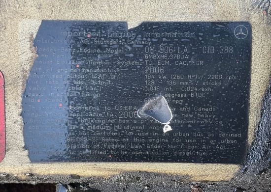 Picture of (Used) 2006 Mercedes OM 906 LA, ENGINE ASSEMBLY