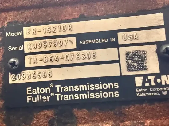 Picture of (Used) 2013 Eaton/Fuller (MT), TRANSMISSION ASSEMBLY-  