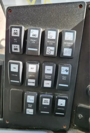 Picture of (Used) 2021 MCI D4505, MISCELLANEOUS DASH SWITCHES
