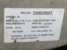 Picture of (Used) 2017 Hino 195, FUEL TANK