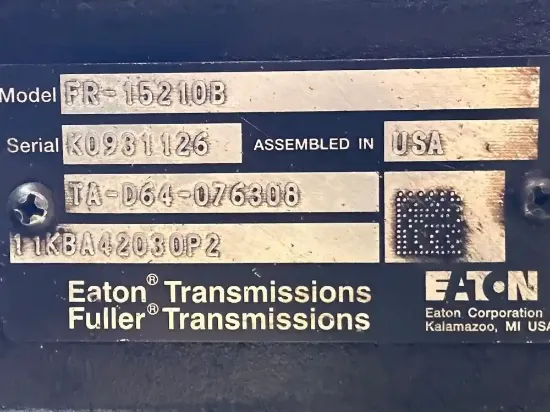 Picture of (Used) 2012 Eaton/Fuller (MT), TRANSMISSION ASSEMBLY