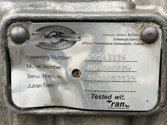 Picture of (Used) 2005 Allison (AT), TRANSMISSION ASSEMBLY