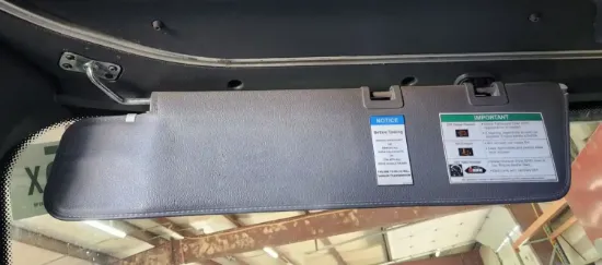 Picture of (Used) 2021 Freightliner Cascadia 126, SUN VISOR