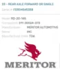 Picture of (Used) 2018 Freightliner Columbia 120 Glider, FRONT DIFFERENTIAL HOUSING ONLY