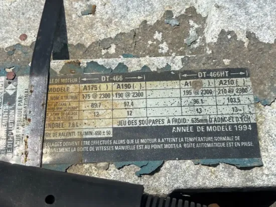 Picture of (Used) 1994 International 4900, ENGINE ASSEMBLY- 