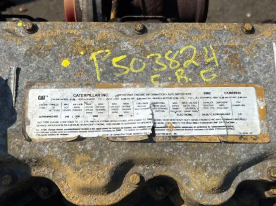 Picture of (Used) 2002 CATERPILLAR 3126 ENGINE ASSEMBLY
