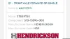 Picture of (Used) 2015 Freightliner Coronado 132 Glider, FRONT SPINDLE/KNUCKLE