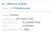 Picture of (Used) 2023 Freightliner Cascadia 126, REAR DIFFERENTIAL GEARS ONLY